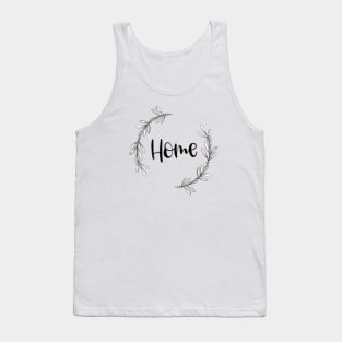 Home in wreath design Tank Top